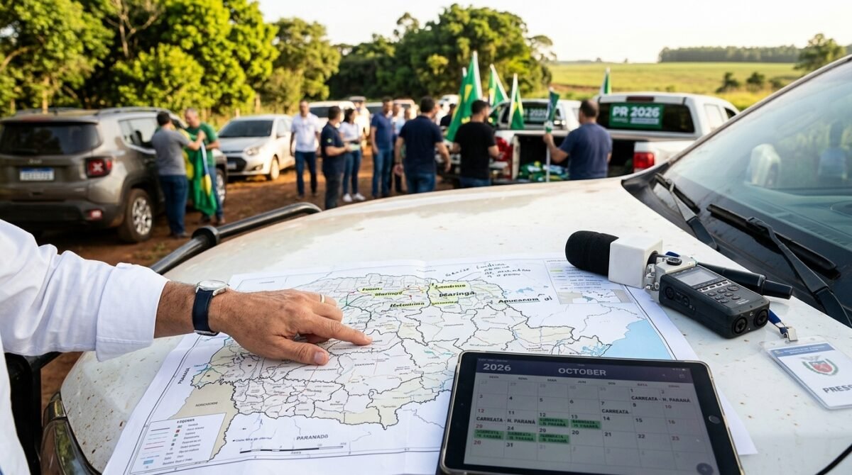 Eleições 2026 no Paraná: Sandro Alex agenda série de carreatas pelo norte do estado