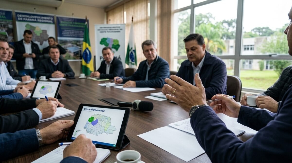 Eleições 2026 no Paraná: Sandro Alex faz reunião com prefeitos do Oeste do estado