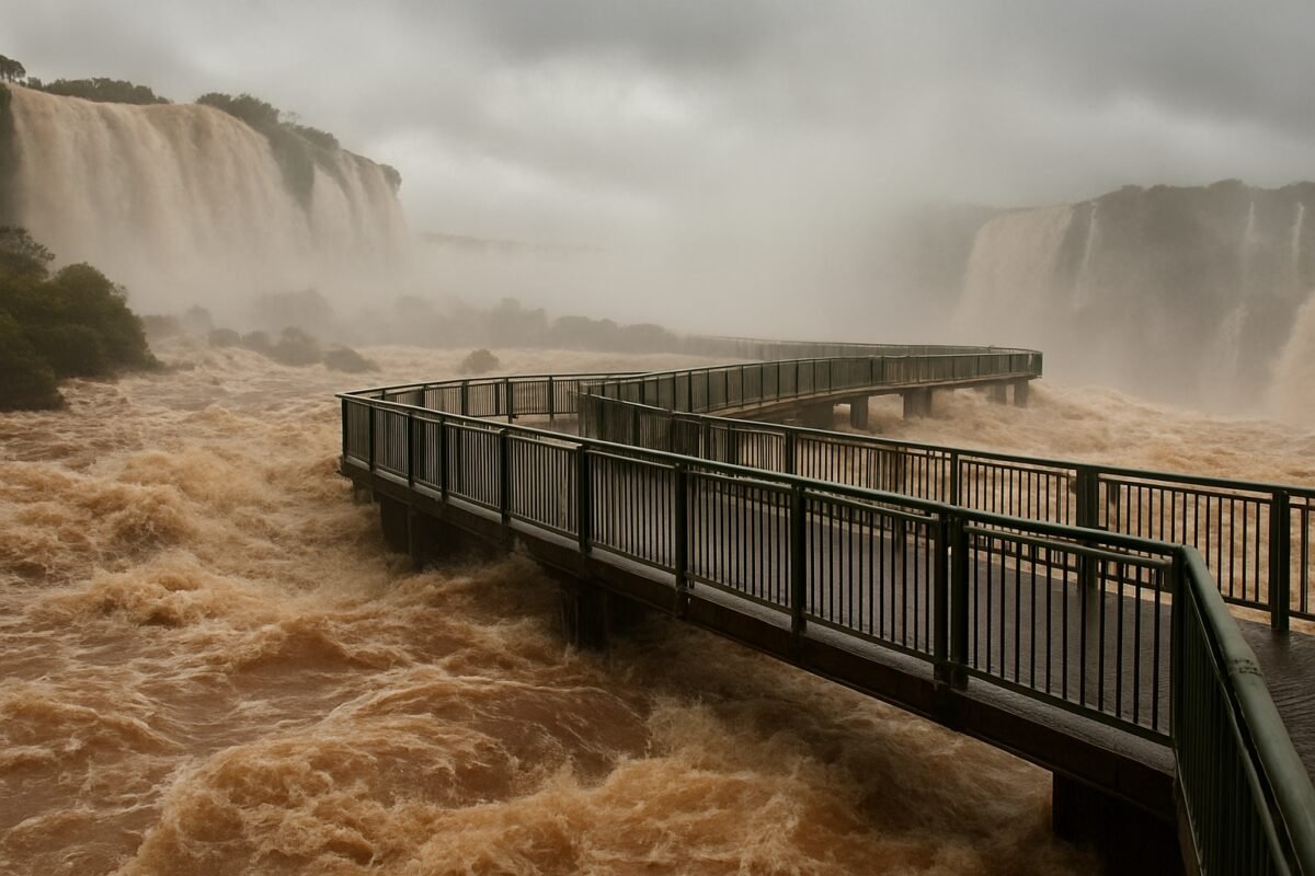 Cheia recorde nas Cataratas do Iguaçu: 12 anos de um fenômeno impressionante