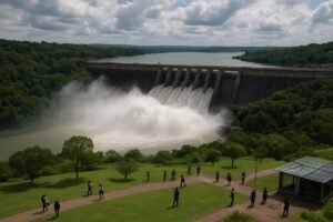 VÍDEO: Itaipu abre duas calhas do vertedouro e libera volume de água quase nove vezes maior que a média das Cataratas do Iguaçu